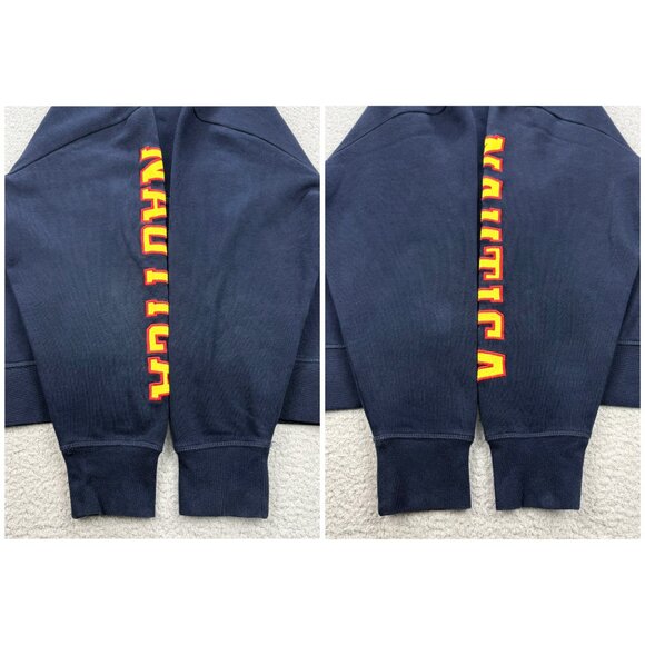 Nautica Lil Yachty Hoodie Mens Small S Navy Blue Sailing Team Fleece Sweatshirt - Picture 8 of 11